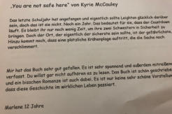 You are not safe here I Kyrie McCauley I Buch-VorOrt I Wiesbaden-Bierstadt